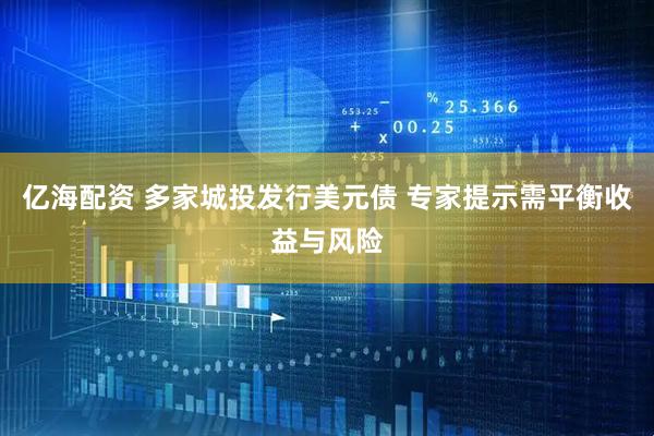 亿海配资 多家城投发行美元债 专家提示需平衡收益与风险
