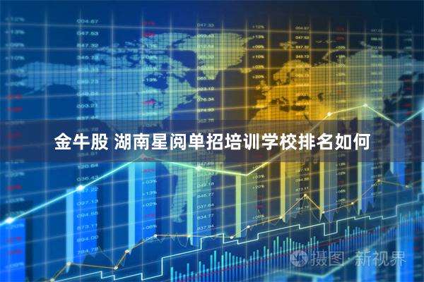 金牛股 湖南星阅单招培训学校排名如何