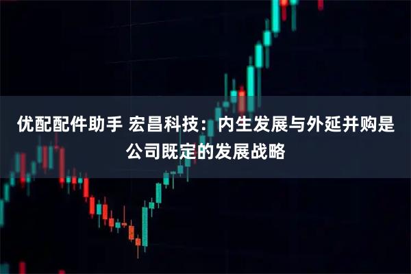 优配配件助手 宏昌科技：内生发展与外延并购是公司既定的发展战略