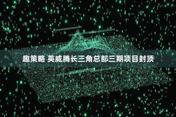 趣策略 英威腾长三角总部三期项目封顶