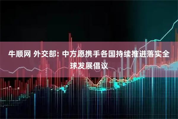 牛顺网 外交部: 中方愿携手各国持续推进落实全球发展倡议